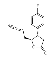 (4S,5R)-5-(azidomethyl)-4-(4-fluorophenyl)dihydrofuran-2(3H)-one Structure