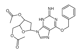 3',5'-Di-O-acetyl O6-Benzyl-2'-deoxyguanosine Structure