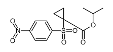 propan-2-yl 1-(4-nitrophenyl)sulfonylcyclopropane-1-carboxylate Structure