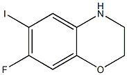 7-Fluoro-6-iodo-3,4-dihydro-2H-benzo[1,4]oxazine Structure