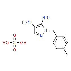 4-METHYLBENZYL 4,5-DIAMINO PYRAZOLE SULFATE structure