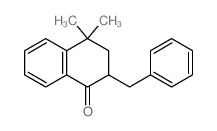 2-benzyl-4,4-dimethyl-tetralin-1-one Structure