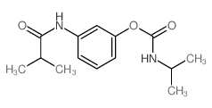 [3-(2-methylpropanoylamino)phenyl] N-propan-2-ylcarbamate结构式