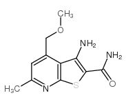 3-amino-4-(methoxymethyl)-6-methylthieno[2,3-b]pyridine-2-carboxamide结构式