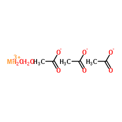 Triacetoxymanganese dihydrate Structure