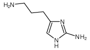 5-(3-氨基丙基)-1H-咪唑-2-胺结构式