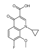 1-CYCLOPROPYL-7-FLUORO-8-METHOXY-4-OXO-1,4-DIHYDROQUINOLINE-3-CARBOXYLIC ACID Structure