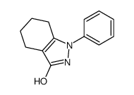 1-phenyl-4,5,6,7-tetrahydro-2H-indazol-3-one Structure