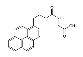 N-4-(1-Pyrene)butyroylglycine structure