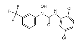 3-(2,5-DICHLOROPHENYL)-1-HYDROXY-1-(3-(TRIFLUOROMETHYL)PHENYL)UREA Structure