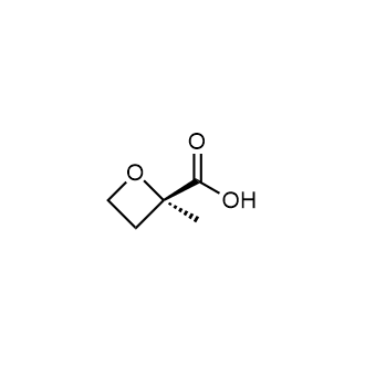 (R)-2-甲基氧杂环丁烷-2-羧酸结构式