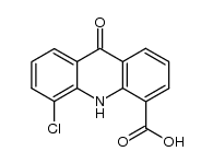 9-Oxo-5-chloracridon-4-carbonsaeure Structure