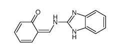 6-[(1H-benzimidazol-2-ylamino)methylidene]cyclohexa-2,4-dien-1-one Structure