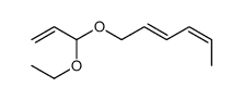 1-(1-ethoxyprop-2-enoxy)hexa-2,4-diene Structure