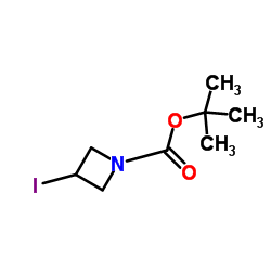 1-Boc-3-碘氮杂环丁烷结构式