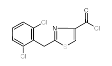 2-(2,6-DICHLOROBENZYL)THIAZOLE-4-CARBONYL CHLORIDE structure