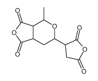 4-(2,5-dioxooxolan-3-yl)-2-methyl-3,8-dioxabicyclo[4.3.0]nonane-7,9-dione Structure