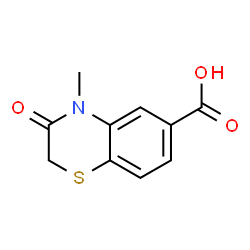 4-Methyl-3-oxo-3,4-dihydro-2H-1,4-benzothiazine-6-carboxylic acid结构式