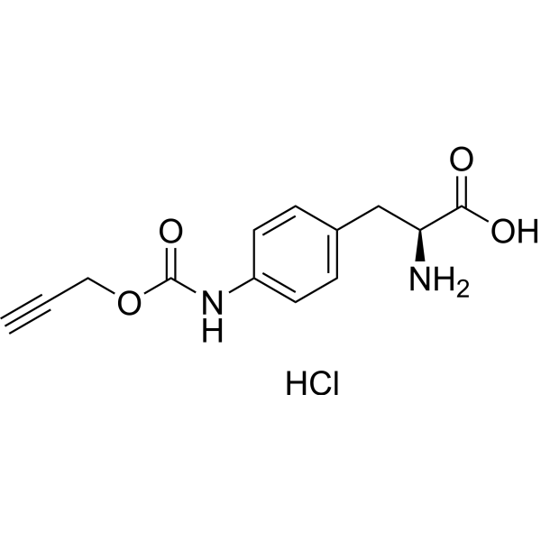 H-L-Phe(4-NH-Poc)-OH hydrochloride结构式