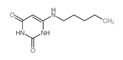 2,4(1H,3H)-Pyrimidinedione,6-(pentylamino)- Structure