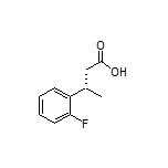 (S)-3-(2-氟苯基)丁酸结构式