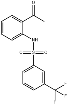 n-(2-acetylphenyl)-3-(trifluoromethyl)benzenesulfonamide Structure