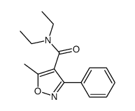 N,N-Diethyl-5-methyl-3-phenylisoxazole-4-carboxamide结构式