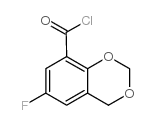 6-FLUORO-1,3-BENZODIOXENE-8-CARBONYL CHLORIDE structure