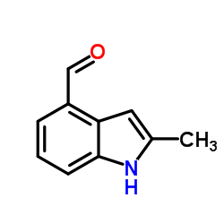 1H-Indole-4-carboxaldehyde,2-methyl- structure