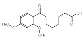 8-(2,4-dimethoxyphenyl)-8-oxooctanoic acid结构式