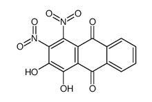 1,2-dihydroxy-3,4-dinitroanthracene-9,10-dione结构式