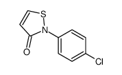 2-(4-chlorophenyl)-1,2-thiazol-3-one结构式