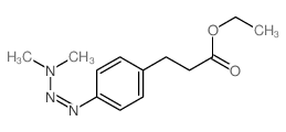 ethyl 3-(4-dimethylaminodiazenylphenyl)propanoate structure