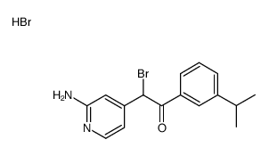 2-(2-amino-4-pyridyl)-2-bromo-1-[3-(1-methylethyl)phenyl]ethanone hydrobromide结构式