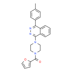 furan-2-yl{4-[4-(4-methylphenyl)phthalazin-1-yl]piperazin-1-yl}methanone Structure