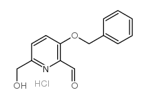 3-苄基羟基-6-羟甲基吡啶-2-甲醛盐酸盐结构式