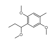 2,5-Dimethoxy-4-(1-methoxypropyl)toluol Structure