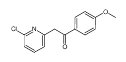 2-(6-chloro-2-pyridinyl)-1-(4-methoxyphenyl)ethanone结构式