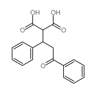 2-(3-oxo-1,3-diphenyl-propyl)propanedioic acid Structure