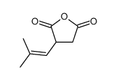 3-(2-methylprop-1-enyl)oxolane-2,5-dione Structure