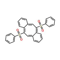 二苯并[A,E]环辛烯,5,11-双(苯磺酰基)结构式