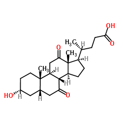 7,12-diketolithocholic acid Structure