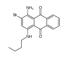 1-amino-2-bromo-4-(butylamino)anthracene-9,10-dione Structure