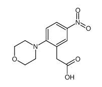 2-(2-morpholin-4-yl-5-nitrophenyl)acetic acid结构式