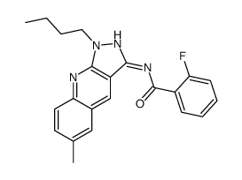 N-(1-butyl-6-methylpyrazolo[3,4-b]quinolin-3-yl)-2-fluorobenzamide Structure