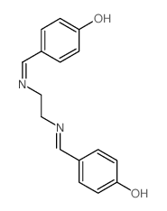 4-[[2-[(4-oxo-1-cyclohexa-2,5-dienylidene)methylamino]ethylamino]methylidene]cyclohexa-2,5-dien-1-one结构式