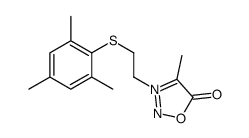 3-(2-(2,4,6-Trimethylphenyl)thioethyl)-4-methylsydnone Structure