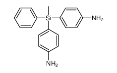 4-[(4-aminophenyl)-methyl-phenylsilyl]aniline Structure