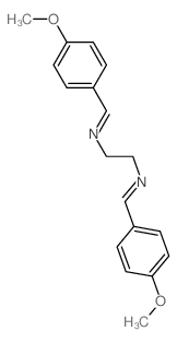 1,2-Ethanediamine,N1,N2-bis[(4-methoxyphenyl)methylene]-结构式