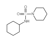 N-cyclohexylpiperidine-1-sulfonamide结构式